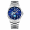Steel Strap with Blue Dial